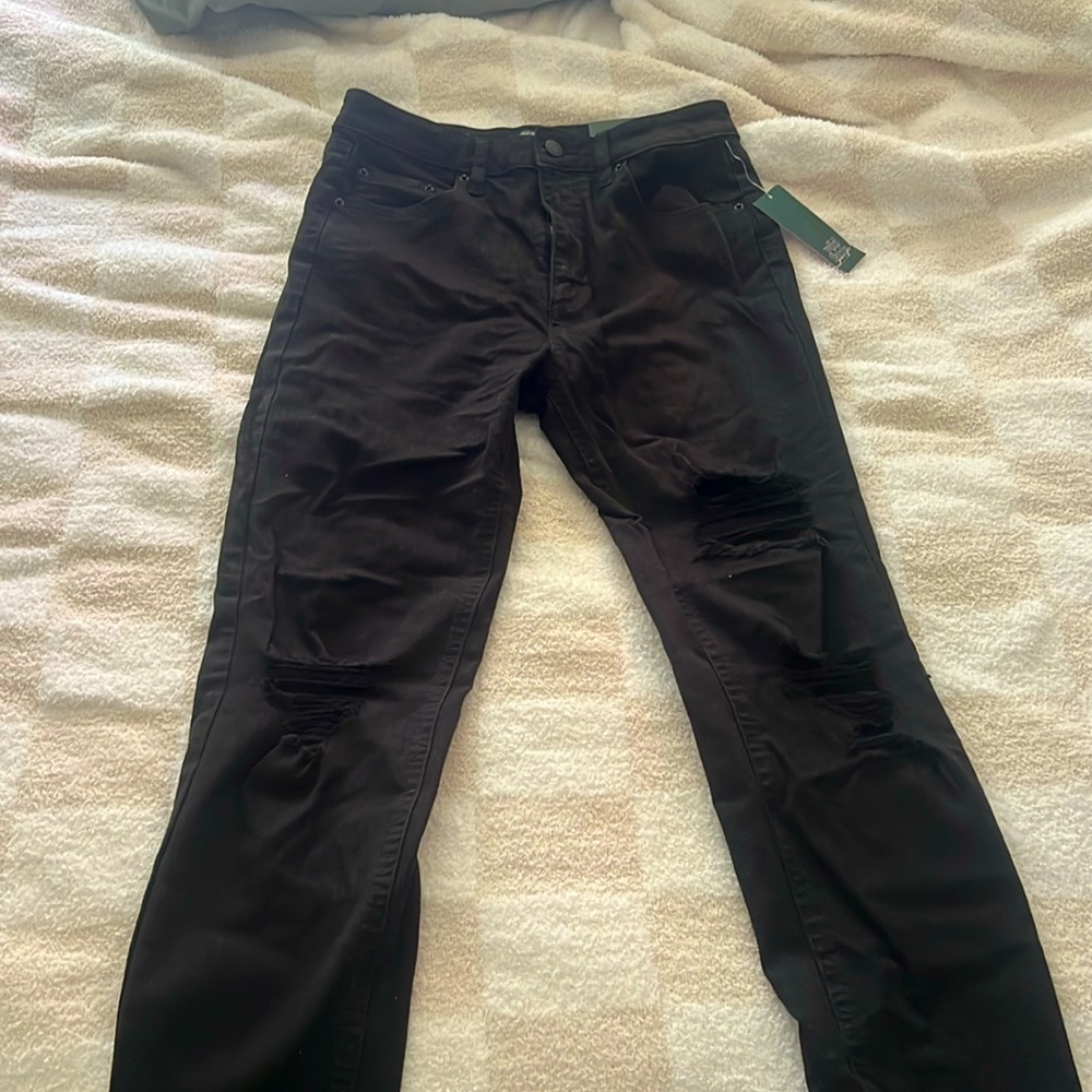 NWT Wild Fable Black Distressed Skinny Jeans